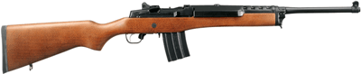 RUGER MINI-14 RANCH  5.56MM - BLUED HARDWOOD W/5RND MAGAZINE