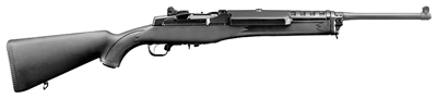 G5855Z.png RUGER MINI-14 RANCH 5.56MM - BLUED BLACK SYN W/5RND MAG.