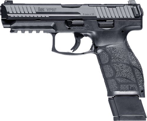 HK VP9A1 F OPTICS READY 9MM - 4.5" BBL 1-17RD 1-20 MAG BLACK