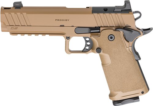G9119AOSCBCOMP_LEFT.jpg SPRINGFIELD 1911 DS PRODIGY - COMP 9MM 5" COYOTE BRN 17/20RD