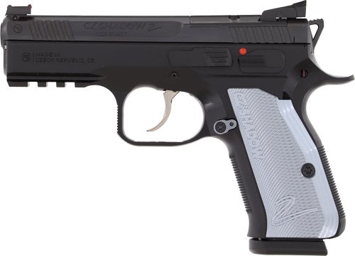 CZ SHADOW 2 COMPACT OR 9MM FS - 15RD BLK NITRIDE GREY GRIP