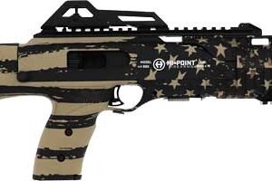 G995TSFLGFDE.jpg HI-POINT CARBINE 9MM LUGER - 16.5" TB FLAG FDE 10-SHOT