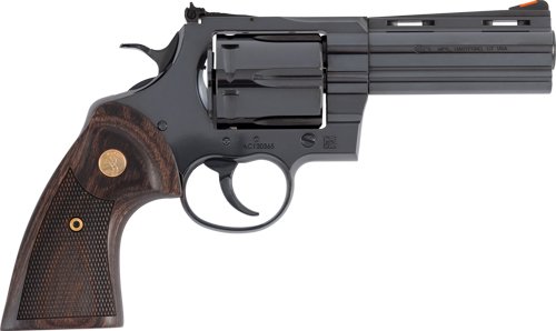 GANACONDABP4WTS_1.jpg COLT ANACONDA 44MAG 4" 6RD - BLUED MEDALLION WOOD GRIPS