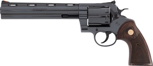 COLT ANACONDA 44MAG 8" 6RD - BLUED MEDALLION WOOD GRIPS