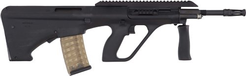 GAUGM2BLKEXT.jpg STEYR AUG A3 M2 5.56/223 - 16" 30RD BLACK W/EXT RAIL