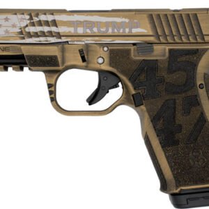 GBROFLTRUMPGB.jpg BLACK RAIN FRONTLINE 9MM - PISTOL TRUMP CUSTOM 15RD GOLD