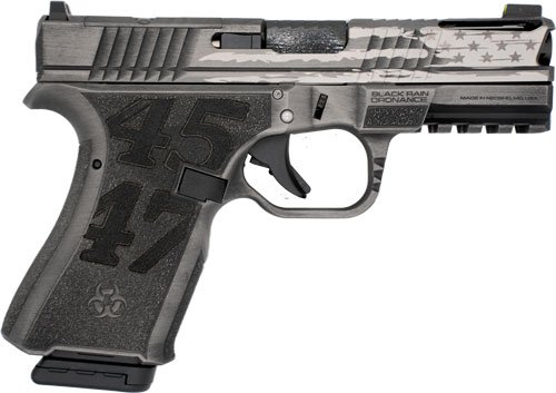 GBROFLTRUMPGMGB_RIGHT.jpg BLACK RAIN FRONTLINE 9MM - PISTOL TRUMP CUSTOM 15RD GREY