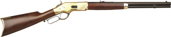 GCA217.jpg CIMARRON 1866 YELLOWBOY 44SP - 20" OCTAGON BRASS/BLUED WALNUT