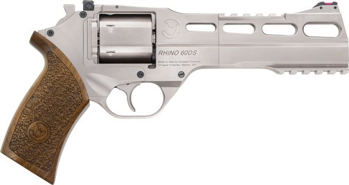 GCF340249.jpg CHIAPPA RHINO 60SA 357MAG - 6" ADJ. SIGHT NICKEL/WALNUT