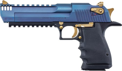 DESERT EAGLE L6 SERIES 357MAG - 6" BLACK CARBO BLUE & PIC RAIL