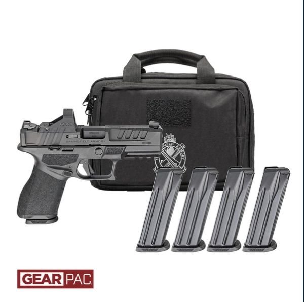 GEC9409BLCPAC.jpg SPRINGFIELD ECHELON 9MM 4" - COMPACT 10RD 4 MAGS GEAR PAC