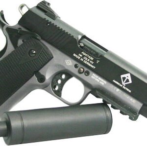 GERG1911ADOPGR.jpg GERMAN SPORT 1911 AD-OPS 22LR - 5" BLACK/GREY 10RD W/RAIL