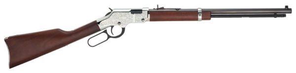 GH004SE.jpg HENRY H4 SILVER EAGLE 22S/L/LR - 20" OCTAGON WALNUT ENGRAVED