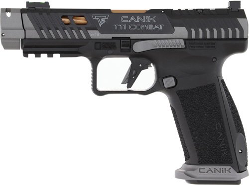 GHG7854SN_LEFT.jpg CANIK TTI COMBAT 9MM 4.6" BBL - OR FS 2-18RD MAGS COMBAT SMOKE