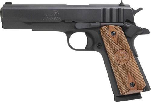 GIJ46.jpg IVER JOHNSON 1911A1 STANDARD - 38 SUPER 5" FS MATTE WOOD