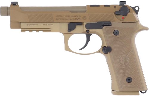 GJS92M9A4G_LEFT.jpg BERETTA M9A4 G 9MM 5.1" 10RD - TAN OPTIC READY THREADED USA