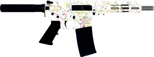 GL15223SSPSWHT.jpg GLFA AR15 PISTOL 223 WYLDE - 7.5" S/S BBL SPLATTER WHITE