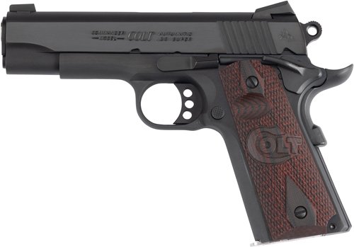 COLT COMBAT COMMANDER 38 SUPER - 4.25" 9" BLUED G10 GRIPS