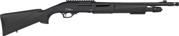 IVER JOHNSON PUMP 12GA 3" 18" - MUZZLE BRAKE BLUED SYNTHETIC