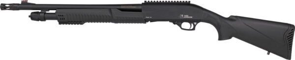 IVER JOHNSON PUMP 12GA 3" 18" - MUZZLE BRAKE BLUED SYNTHETIC