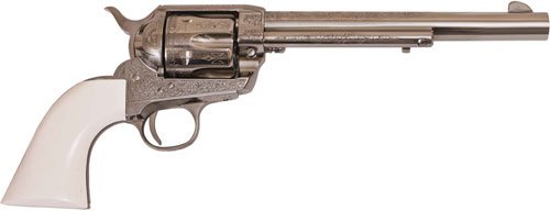 GPP405LNI_3.jpg CIMARRON FRONTIER 357MAG PW FS - 7.5" ENGRAVED NICKEL/IVORY