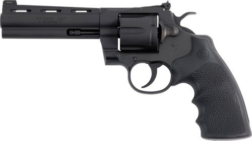 GPYTHONBM5RNS_1.jpg COLT PYTHON 357MAG 5" 6RD - MATTE BLUED BLACK HOGUE GRIPS