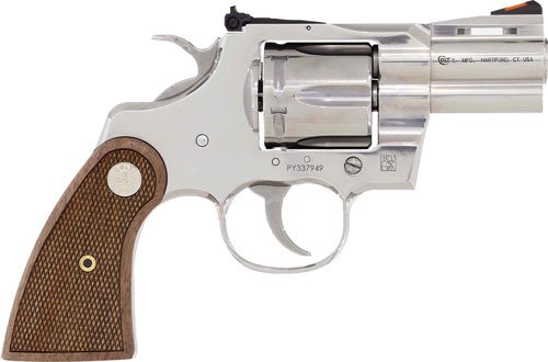 GPYTHONSP2WCTS_RIGHT_1.jpg COLT PYTHON 357MAG 2.5" 6RD - STAINLESS WALNUT MEDALLION GRP