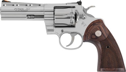 GPYTHONSP5WTS.jpg COLT PYTHON 357MAG 5" 6RD - STAINLESS WALNUT GRIPS