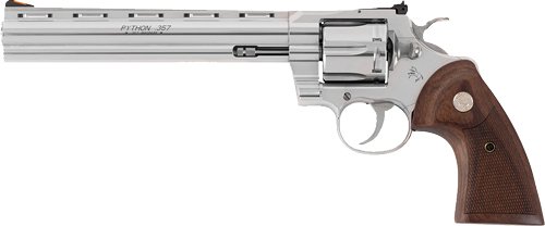 GPYTHONSP8WTS.jpg COLT PYTHON 357MAG 8" 6RD - STAINLESS WALNUT GRIPS