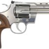 COLT PYTHON 357MAG 4.25" 6RD - STAINLESS WALNUT GRIPS