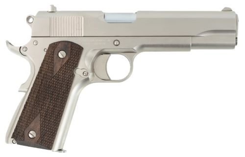 GT10100562.jpg TISAS STAKEOUT 1911 38 SUPER - 5" BBL 9RD WALNUT GRIP NICKEL