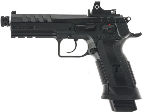 GTFFDT9RS_LEFT.jpg TANFOGLIO FORCE DUTY 9MM 4.9" - 20RD POLY THREADED BLACK