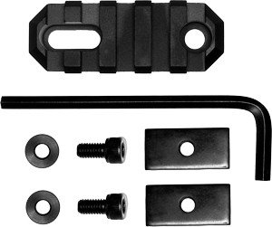 GTSW189_1.jpg GROVTEC RAIL SECTION STOCK AR - 2.2" 5 SLOT ALUMINUM BLACK