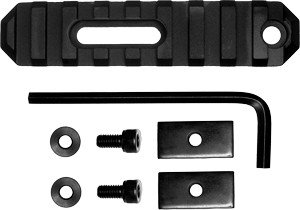 GTSW190_1.jpg GROVTEC RAIL SECTION STOCK AR - 3.8" 9 SLOT ALUMINUM BLACK