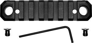 GTSW231_1.jpg GROVTEC RAIL PUSH BUTTON BASE - KEYMOD 3.1" 5 SLOT ALUM BLACK