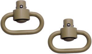 GTSW252_1.jpg GROVTEC HD PUSH BUTTON SWIVELS - CERAKOTE DESERT SND 1 1/4" 2PK