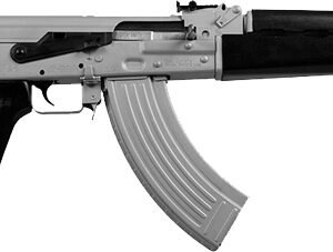 GZR7762CSB_2.jpg ZASTAVA ZPAPM70 RIFLE 7.62X39 - SILVER CERAKOTE 30RD BLK STOCK