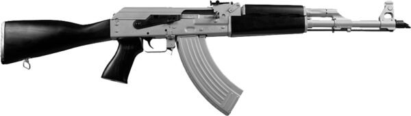 GZR7762CSB_2.jpg ZASTAVA ZPAPM70 RIFLE 7.62X39 - SILVER CERAKOTE 30RD BLK STOCK