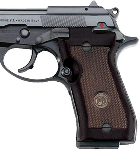 JG87W_3.jpg BERETTA 87 STANDARD GRIPS - WOOD CHECKERED RIGHT HAND