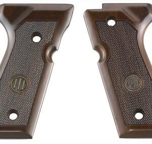 JG92FSW_2.jpg BERETTA 92/96 GRIPS WOOD - WALNUT WITH MEDALLION