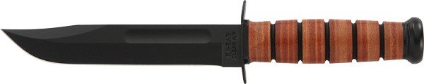 K1225.jpg KA-BAR FIGHTING/UTILITY KNIFE - 7" W/LEATHER SHEATH US NAVY