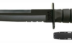 K1245.jpg KA-BAR TANTO KNIFE - 8" W/PLASTIC SHEATH BLACK