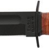K1250.jpg KA-BAR FIGHTING/UTILITY KNIFE - 5.25" SHORT W/LTHR SHTH USMC