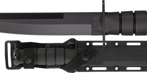 K1266.jpg KA-BAR MODIFIED TANTO 8" PLAIN - EDGE BLADE W/HARD PLASTIC SHTH