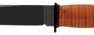 K2225.jpg KA-BAR MARK I NAVY KNIFE - 5-1/8" W/LEATHER SHEATH USN