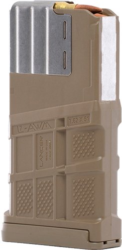 L7G220FDE_1.jpg LANCER MAGAZINE L7AWM SR-25 - 7.62X51 20RD OPAQUE FDE GEN2