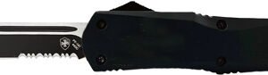 LBR531.jpg TEMPLAR KNIFE LARGE OTF BLACK - RUBBER 3.5" BLACK TANTO SRRTD