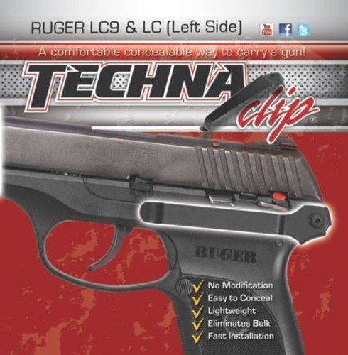 LC9BL.jpg TECHNA CLIP HANDGUN RETENTION - CLIP RUGER LC9/LC380 LEFT