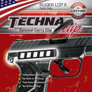 LCPIIBR.jpg TECHNA CLIP HANDGUN RETENTION - CLIP RUGER LCP II RIGHT SIDE