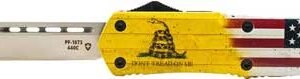 LDTOM232_1.jpg TEMPLAR KNIFE LARGE OTF DON'T - TREAD ON ME 3.5" SILVER TANTO